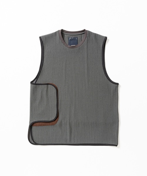 meanswhile ベスト ジレ Uneven Fabric Conditioning Vest