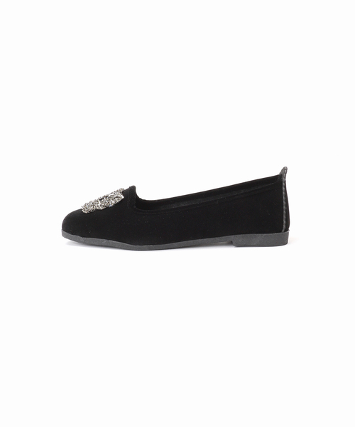 IENA シューズ MALUS/マリュス VELVET BIJOU SHOES レディース