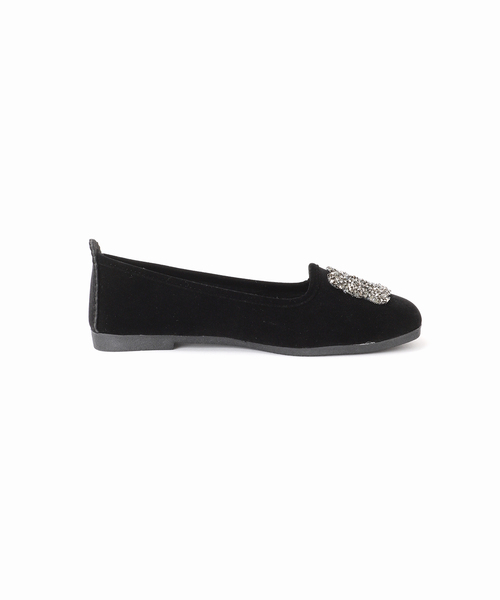 IENA シューズ MALUS/マリュス VELVET BIJOU SHOES レディース