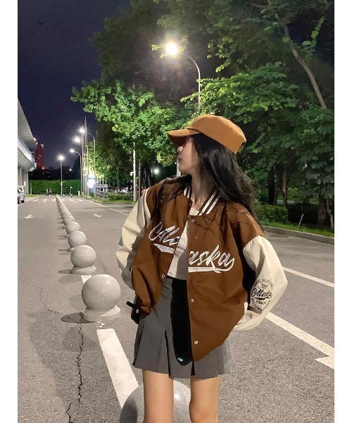 「DEVICE」 スタジャン FREE ブラック レディース_画像7