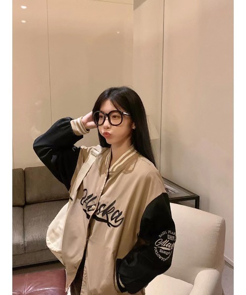 「DEVICE」 スタジャン FREE ブラック レディース_画像8