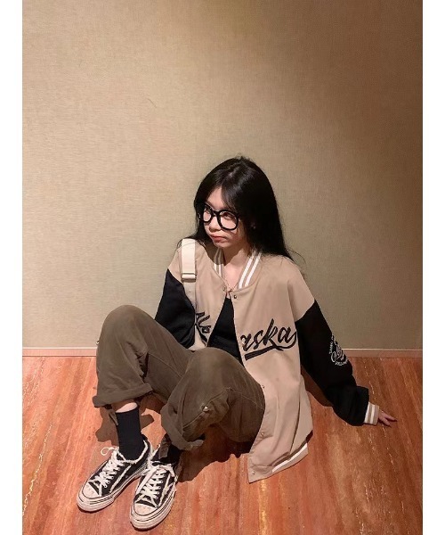 「DEVICE」 スタジャン FREE ブラック レディース_画像9