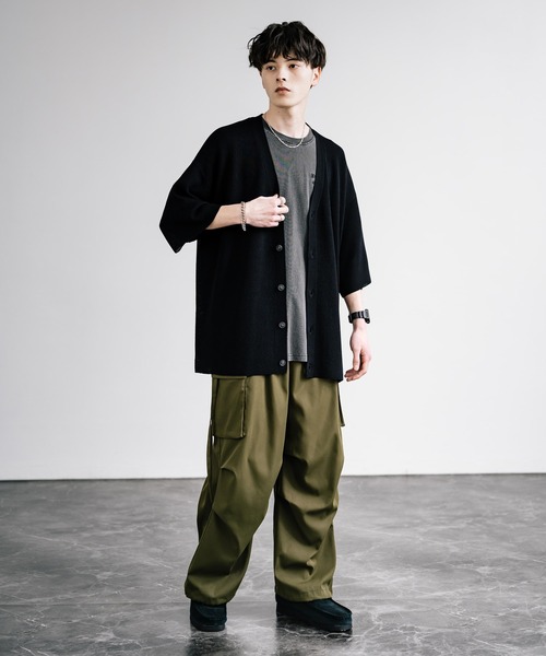 「Rocky Monroe」 半袖ニット L ブラック メンズ