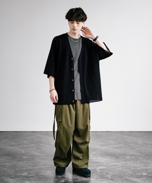 「Rocky Monroe」 半袖ニット L ブラック メンズ