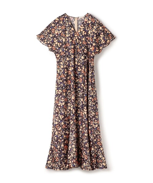 Ballsey ワンピース フィールドフラワープリント カシュクール