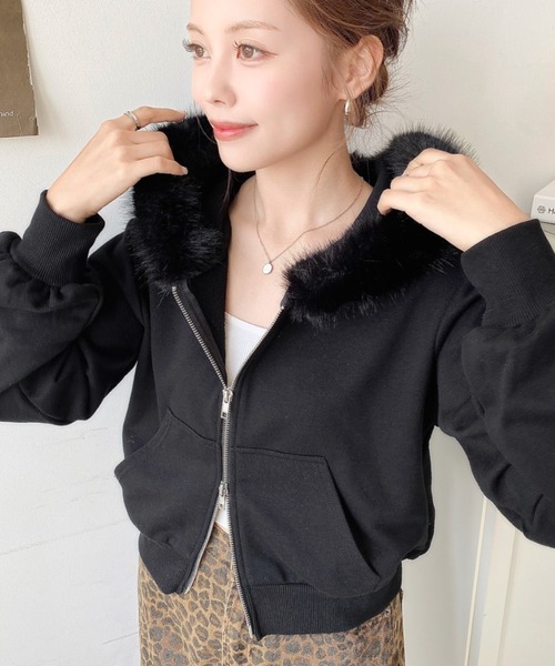 fusalp スキーウェア、ファー襟ショートパーカー　サイズM fusalp スキーウェア、ファー襟ショートパーカー サイズM fusalp