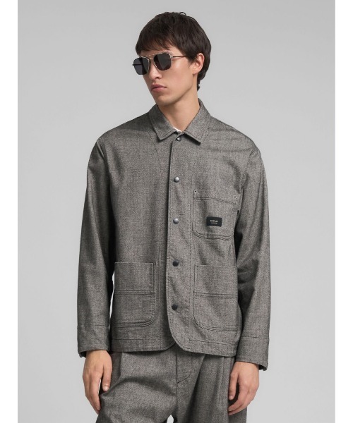 MOTOR ヘリンボーン　カバーオールジャケット ヘリンボーンパイピングカバーオールジャケット – LIAN