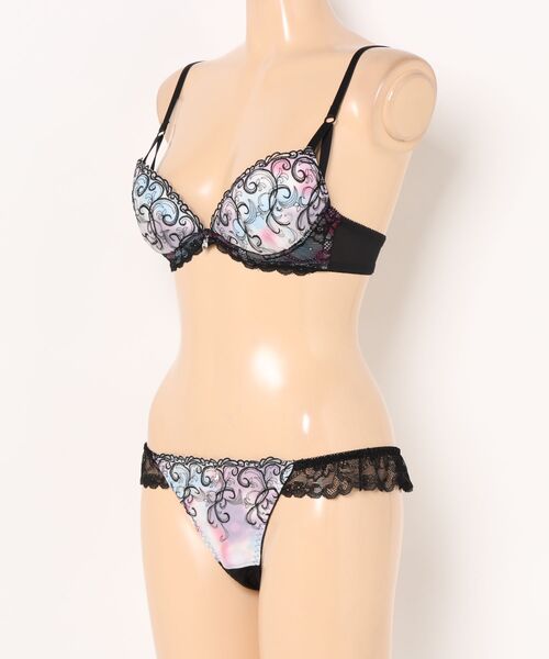 Absorle ブラジャー ショーツセット グラマラスグラデーション