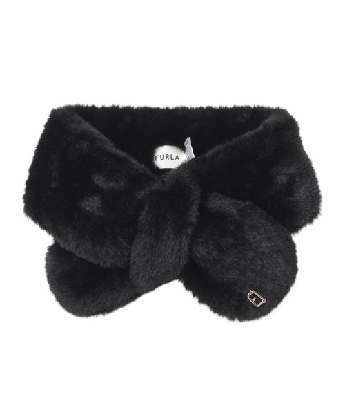 FURLA（フルラ） マフラー ストール フェイクファーマフラー ティ