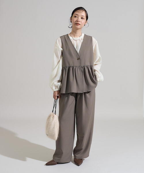 FREAK'S STORE（フリークスストア） ベスト ジレ ペプラムベスト