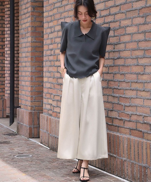 新品　heve サテンフレアガウチョパンツ　2024AW 価格 新品 heve サテンフレアガウチョパンツ 2024AW