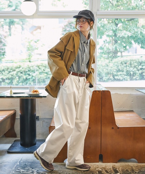 「MONO-MART LADY'S」 チノパンツ S カーキ レディース