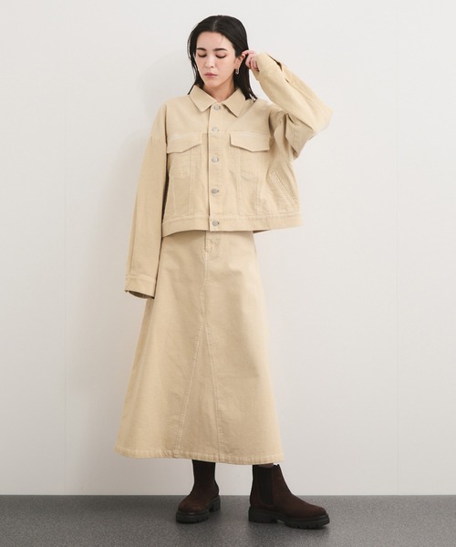 LE CERCLE par rope' ブルゾン アウター 製品染めコーデュロイブルゾン
