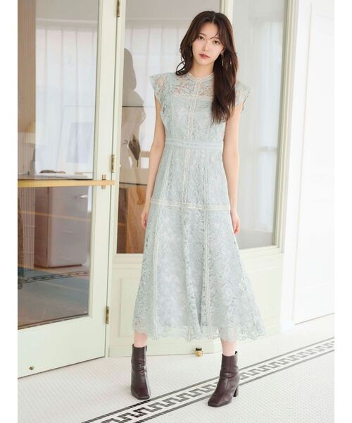 MERCURYDUO（マーキュリーデュオ） ドレス レースハイネックドレス