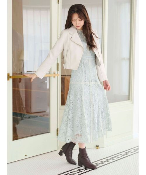 MERCURYDUO（マーキュリーデュオ） ドレス レースハイネックドレス