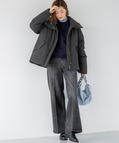 未使用 定価5.9万+TAX 23区 ウールダウンコート 40 Aライン 未使用 定価5.9万+TAX 23区 ウールダウンコート 40 Aライン