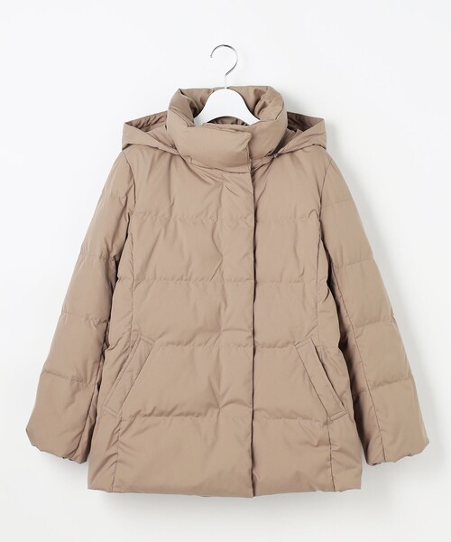 ダウンコート ダウンジャケット 「洗える・2way」タフタダウン ミドル