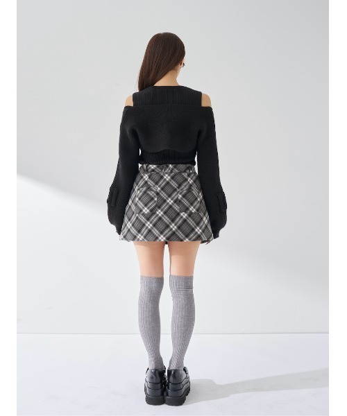 Darich（ダーリッチ） ワンピース ドッキングミドルウエストニットミニ