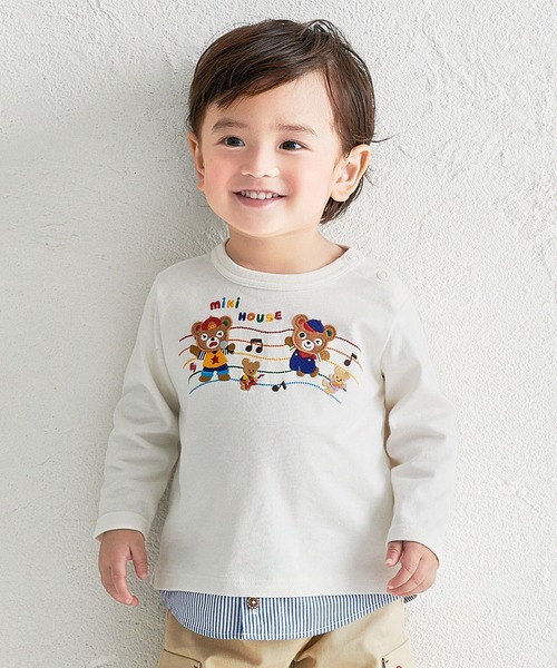 MIKI HOUSE（ミキハウス） tシャツ レイヤード風長袖Tシャツ キッズ