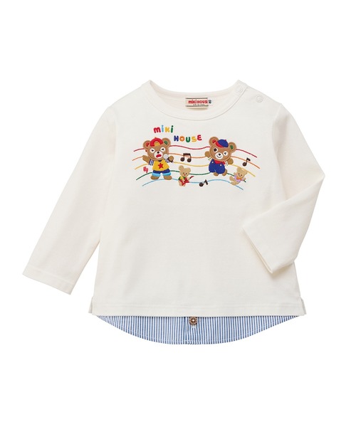 MIKI HOUSE（ミキハウス） tシャツ レイヤード風長袖Tシャツ キッズ