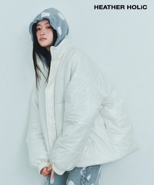 Heather（ヘザー） ダウンコート ダウンジャケット HOLiC 中綿フード