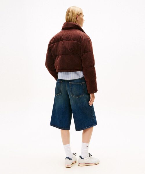 JEANS アウター　コーデュロイパッファジャケット　ブラウン　S パッファジャケット - コーデュロイパッファジャケット | カルバン