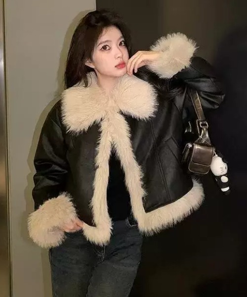 DEVICE（デバイス） ブルゾン アウター ファー フェイクムートン