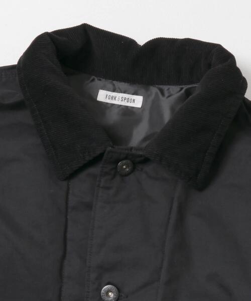 FORK&SPOON インサレーションカバーオール BLACK FORK&SPOON（フォークアンドスプーン） カバーオール インサレーション