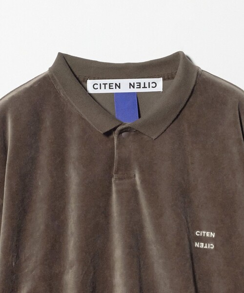 CITEN（シテン） ポロシャツ 「CITEN」ポロカラーベロアシャツ メンズ
