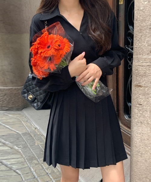 FREE STYLISTS ワンピース YUGA_YGMC Pleated mini dress : ZOZOTOWN