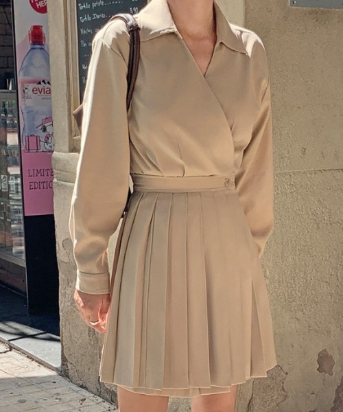 FREE STYLISTS ワンピース YUGA_YGMC Pleated mini dress : ZOZOTOWN