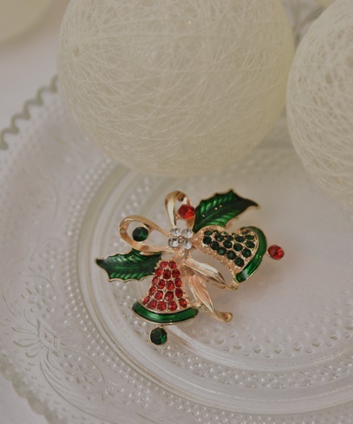 VIBGYOR Women ブローチ 「resonance」「Christmas」キラキラ