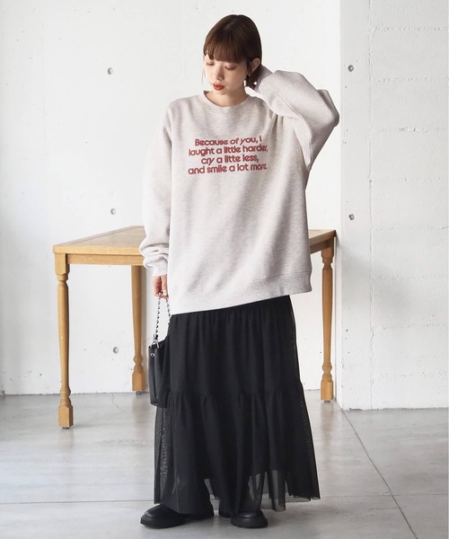 tiptop（ティップトップ） トレーナー スウェット 裏起毛フロッキー