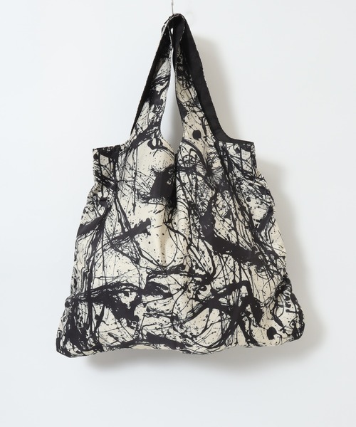 トートバッグ スプラッシュ柄ビックトートバッグ レディース