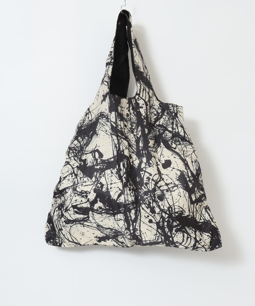 トートバッグ スプラッシュ柄ビックトートバッグ レディース