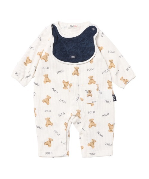ベビー服 ロンパース POLO BCS クマ型スタイ付きロンパース : ZOZOTOWN