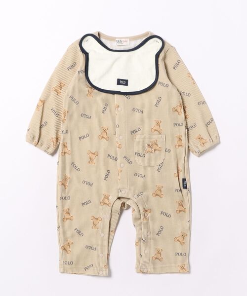 ベビー服 ロンパース POLO BCS クマ型スタイ付きロンパース : ZOZOTOWN