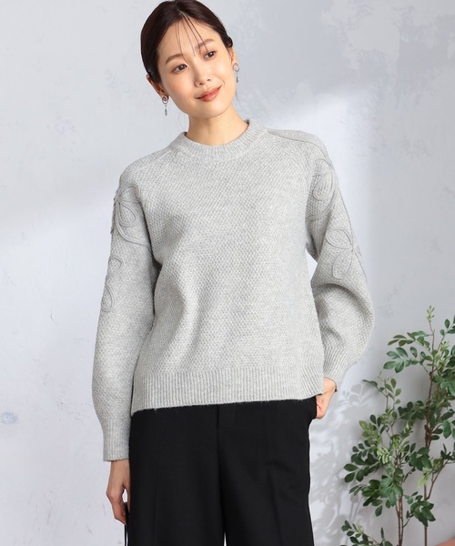 GALLORIA（ギャローリア） ニット セーター コード刺繍ニット