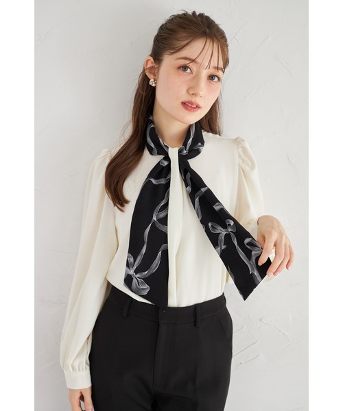 tocco バックリボンVネックブラウス シャツ ノースリーブ オフホワイト tocco バックリボンVネックブラウス シャツ ノースリーブ オフホワイト