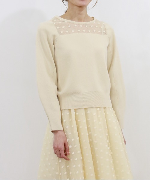 「Marilyn Moon」 長袖ニット FREE アイボリー レディース_画像8