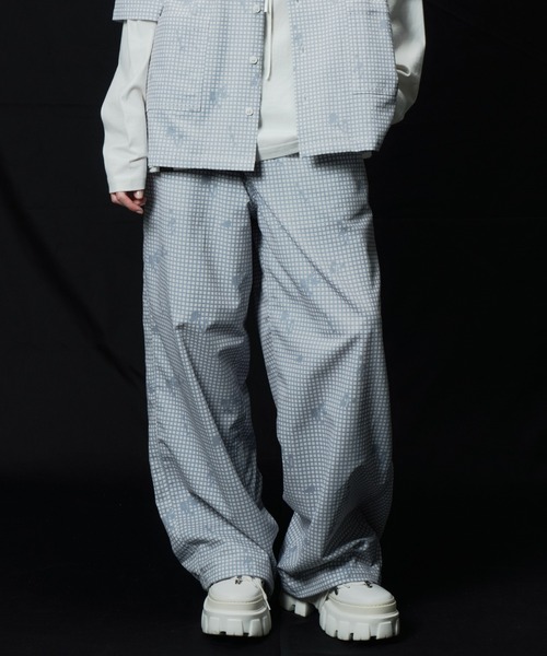 AIVER（アイバー） ワイドパンツ パンツ ドットメッシュナイトカモ