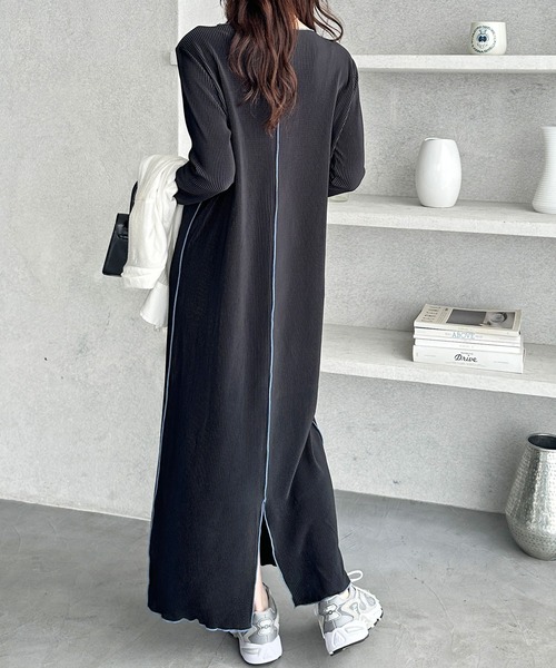 GeeRA（ジーラ） ワンピース 全骨格対応！配色プリーツワンピース