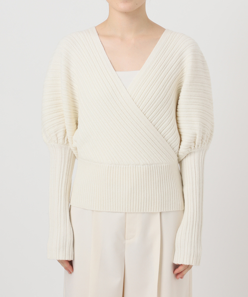 NOBLE ランダムニットプルオーバー NOBLE ランダムニットプルオーバー ランダムリブニットプルオーバー