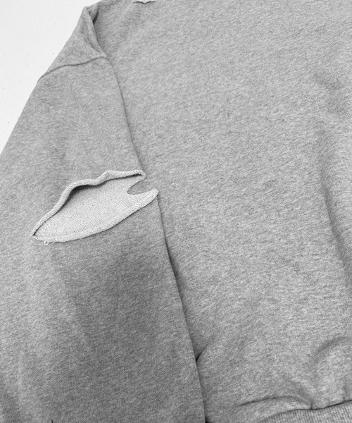 トレーナー/スウェット yaca YACA（ヤーカ） トレーナー スウェット Cutting Damage Sweat