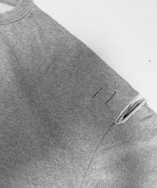トレーナー/スウェット yaca YACA（ヤーカ） トレーナー スウェット Cutting Damage Sweat