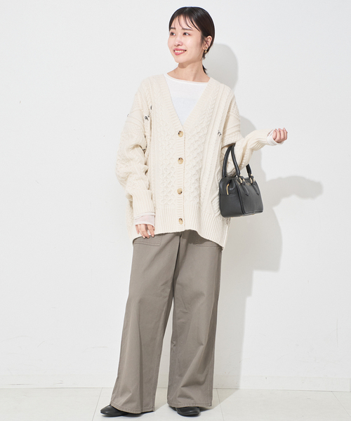 SLOBE IENA（スローブイエナ） カーディガン アランカーディガン
