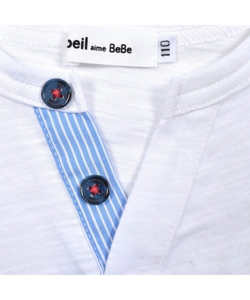 「Noeil aime BeBe」 「KIDS」半袖Tシャツ 100 ホワイト キッズ_画像8