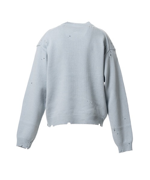 セーター ニット Message Jacquard Knit Sweater メンズの画像