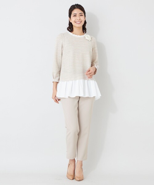 TO BE CHIC（トゥー ビー シック） パンツ デュアルストレッチウエスト
