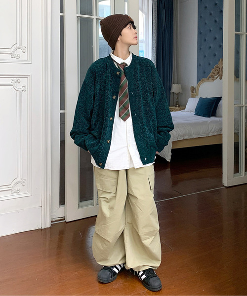 「neos」 ニットカーディガン X-LARGE ホワイト メンズ_画像8